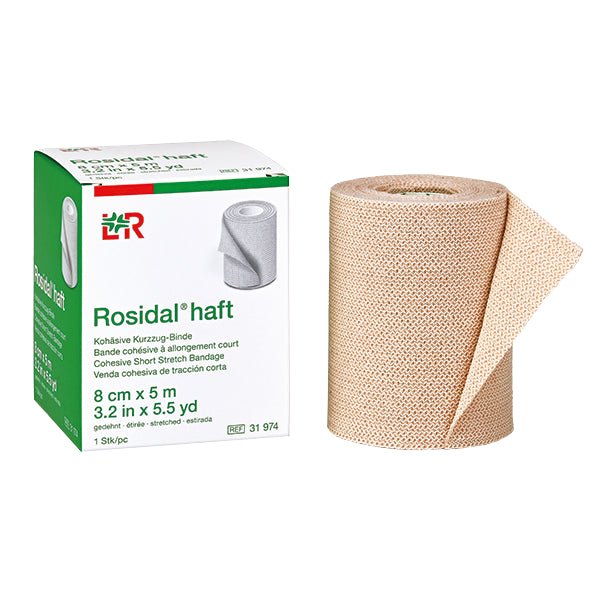 Rosidal Haft Binde - 8 cm x 5 m - Lohmann und Rauscher